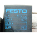 Festo MFH-5/3G-1/4-D-1 Pneumatik Magnetventil Typ 10 896 mit Magnetspule MSFG-24