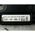 Rexroth Mecman 580-187-000-0 Blindplatte für Plattenaufbau mit Befestigungsschrauben  - ungebraucht -