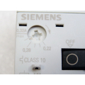 Siemens 3RV1011-0DA15 motor starter protector Sirius max 0, 32 A with 3RV1901-1E auxiliary switch