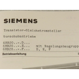 Siemens 6RB20 .. - D / 6RB20 .. - E / 6RB20 .. - F...