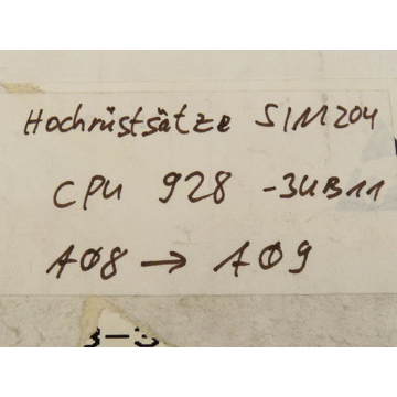 Siemens Hochruestsatz SIM 204 CPU 928 - 3UB11 A08 - A09 (579200 - G101  ) - ungebraucht -