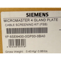Siemens 6SE6400-0GP00-0BA0 Micromaster connection plate FSB - unused - in original packaging