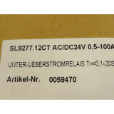 Dold SL9277.12CT under - overcurrent relay Tv = 0, 1 - 20S AC / DC 24V 0, 5 - 100A - unused - in original packaging