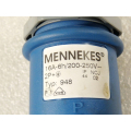 Mennekes type 948 connector straight 3 pin 16 A - 6h - unused -