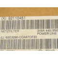 Siemens 6SE3290-0DA87-0FB1 underbody filter 3 x 6A 440 / 250V - unused - in original packaging
