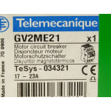Telemecanique GV2ME21 motor protection switch 17 - 23A -...