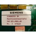 Siemens 548 025.9001.00 Maschinensteuertafel
