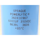 Sprague Powerlytic 36DX 10 967 capacitor 6000 UF 350 VDC