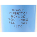 Sprague Powerlytic 36DX 10 967 Kondensator 6000 UF 350 VDC