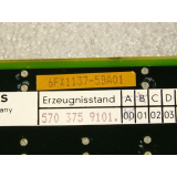 Siemens 6FX1137-5BA01 Sinumerik 820 Circuit Board E Stand B 00