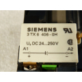 Siemens 3TB4017-0B contactor 2NO + 2NC 24 V DC with 3TX6406-0H overvoltage diode