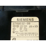 Siemens 3TH8022-0B Schütz 2S + 2Ö 24VDC mit 3TX6406-0H Überspannungsdiode