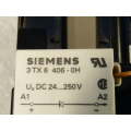 Siemens 3TH8022-0B contactor 2NO + 2NC 24VDC with 3TX6406-0H overvoltage diode