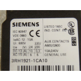 Siemens 3RH1921-1CA10 auxiliary switch