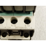 Siemens 3RT1024-1B contactor DC 24V with 3RH1921-1FA31...