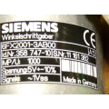 Siemens 6FX2001-3AB00 A12 angle step encoder synchro flange Id No. 358 747 - 10 / U 1000 - unused - in open OVP