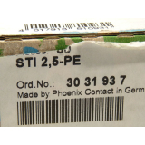 Phoenix Contact STI 2.5-PE protective conductor terminal No. 3031937 - unused -