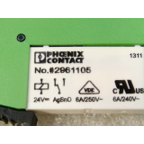 Phoenix Contact 29 61 105 relay on PLC - BSC - 24 DC / 21 relay socket No. 29 66 016