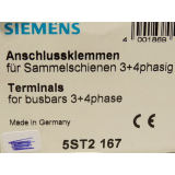 Siemens 5ST2167 terminals for busbars 3 + 4 poles - unused -