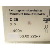 Siemens 5SX2225-7 C 25 Sicherungsautomat 400 V - ungebraucht -