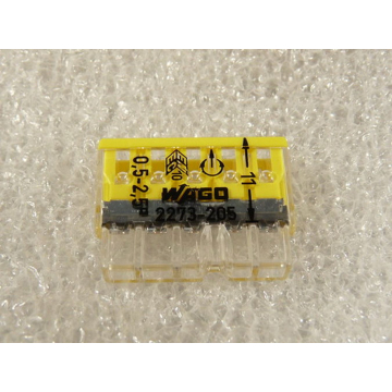 WAGO 2273-205 socket clamp 5 x 0, 5 - 2, 5 mm ² Cu - unused -