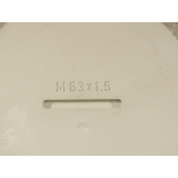 Blind plug M 63 x 1, 5 metric thread - unused -