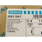 Siemens circuit breaker 5SX2 104-7 C 4 1 P 230/400 V - unused - in original packaging