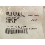 Phonenix Contact FBS 5-6 Kontaktbrücke rot 5 polig -ungebraucht- in Orginal Verpackung VPE 50 Stück Ord. Nr. 30 30 34 9