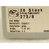 Kleinhuis 273/6 D ring fitting insert PU = 25 pieces - unused - in original packaging