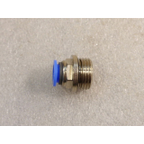 Riegler 122.012-10 straight screw-in connector blue series G 1/2 - unused -