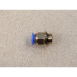 Riegler 122.014-8 straight screw-in connector blue series G 1/4 - unused -