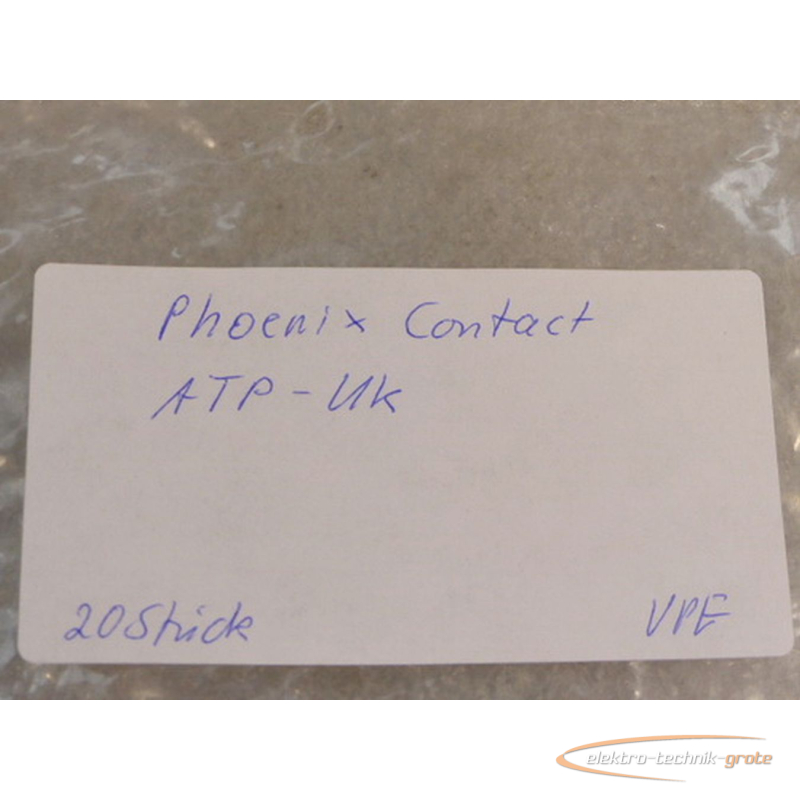 20x Phoenix Contakt ATP-UK Abteilungstrennplatte 