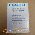 Festo CPE18-PRS-3 / 8-4 543841 E337 connection block -unused-