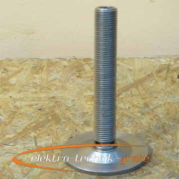 VA-Stahl  = Nivellierelement mit Gelenkfuß VA-Stahl H = 170 mm / Fuß Ø 80 mm / M20   - ungebraucht! -