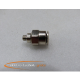 Pneumatic Steckfix screw connection, chrome-plated brass...