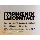 Phoenix Contact CM 110-PS-3x400AC/24DCU/10 Power Supply 29 42 79 7