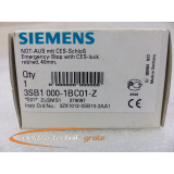 Siemens 3SB1000-1BC01-Z Not-Aus mit CES-Schloß E-Stand 01 -ungebraucht-