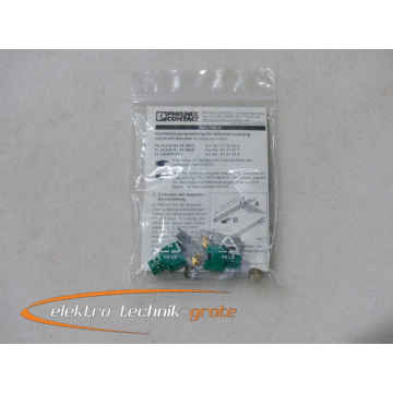 Phoenix Contact FL PLUG RJ45 GN/2 RJ45 plug 2744571, shielded, with cable bend relief, 2 pieces, green for crossed cables, for on-site assembly - unused!
