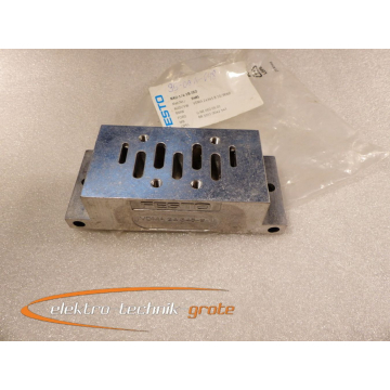 Festo NAU-1/4-1B-ISO connection plate Single connection plate Mat. no.: 9485 unused in opened original packaging