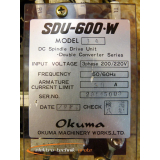 Okuma SDU-600.W Spindle Drive Unit Model 1A E04809-045-071