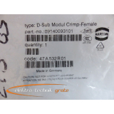 Harting D-Sub Modul Crimp-Female 09140093101 -ungebraucht-