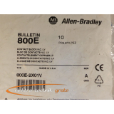 Allen Bradley 800E-2X01V Contact Block N.C. LV unused in...