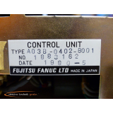 Fujitsu Fanuc A03B-0402-B001 Control Unit + A14B-0048-C00202 Power Unit