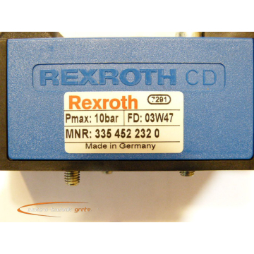 Rexroth 335 452 232 0 Pneumatikventil 24V DC   - ungebraucht! -