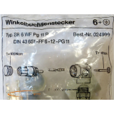 Euchner SR 6 WF Pg 11R angle socket plug 024999 - unused! -