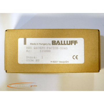 Balluff BES Q40KFU-PAC20B-S04G Induktiver Sensor   ungebraucht