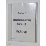 Agie System P Bedienungsanleitung Mark - II Nachtrag, 129...