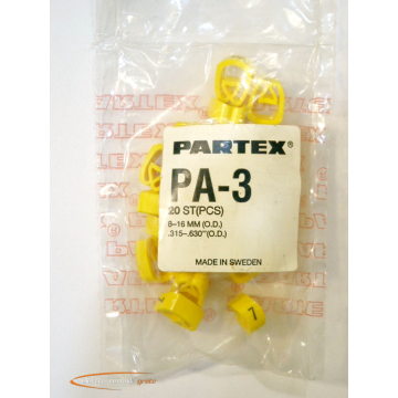 Partex PA-3 cable marking "7" PU = 20 pieces - unused! -