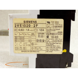 Siemens 3VE1020-2F Motorschutzschalter 0,63 - 1 A / 12 A