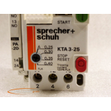 Speaker+shoe KTA3-25 contactor 0.25 - 0.4 A with...